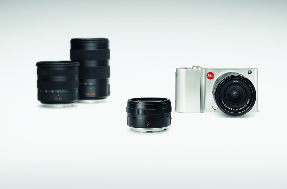The T system: The two available lenses, zoom and prime, in the foreground with the next batch of optics still just a little bit out of focus but coming soon